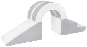 Soft Play Slide with Hoop Grey