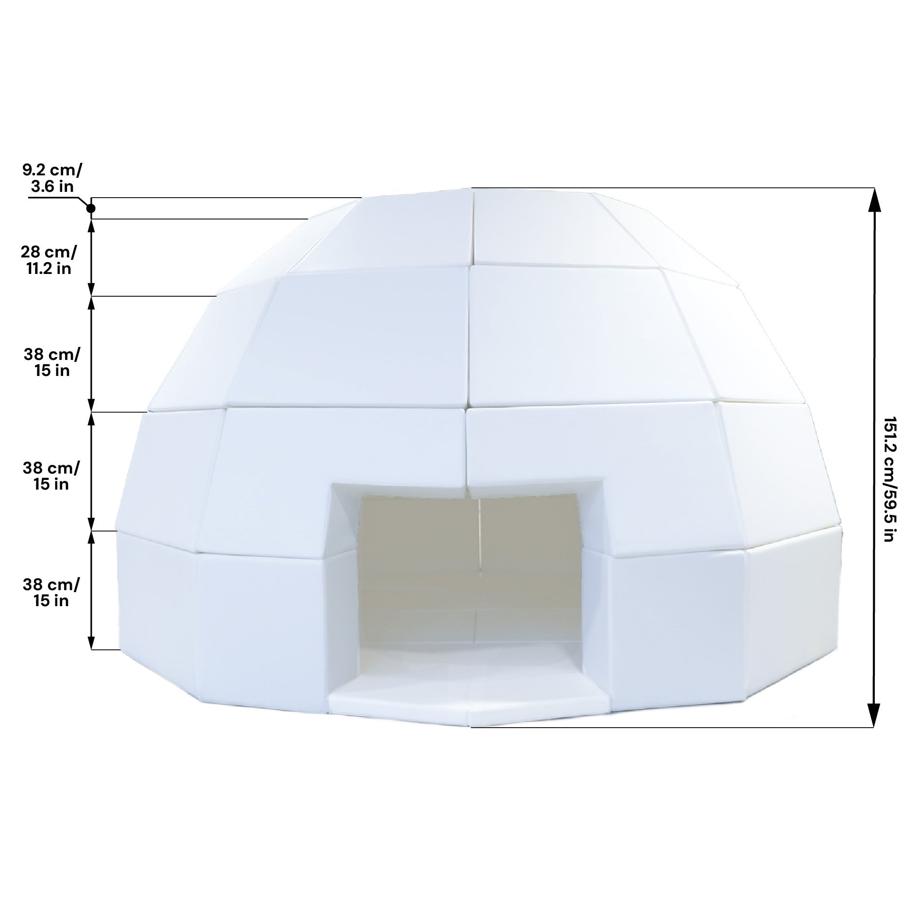 Iglu Soft Play House White