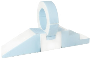 Soft Play Slide with Hoop Light Blue and White