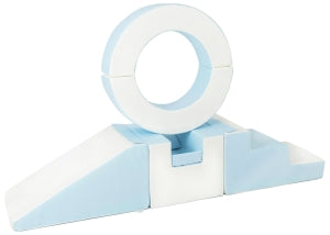 Soft Play Slide with Hoop Light Blue and White