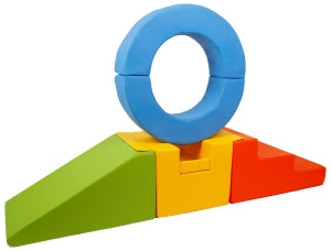 Soft Play Slide with Hoop Multicoloured