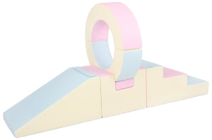 Soft Play Slide with Hoop in Pastel