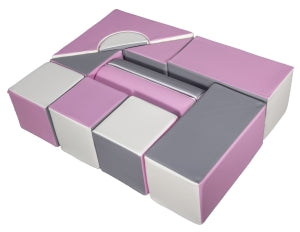 Pink, Grey & White Soft Play Castle