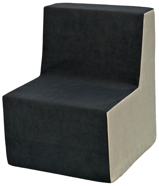 Kids foam chair in grey and beige