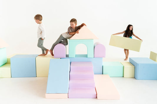 Mega Castle Soft Play Set white all pieces