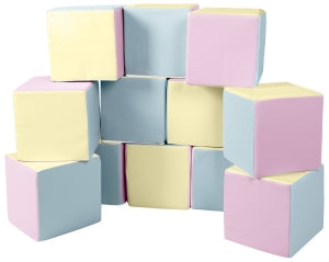 Foam Cube Set — 12 Large Foam Blocks
