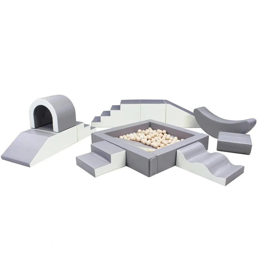 Soft Play Party Set in grey and white