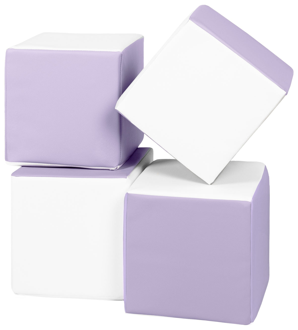 Foam Soft Play Cube Set 4 Foam Blocks for Toddlers
