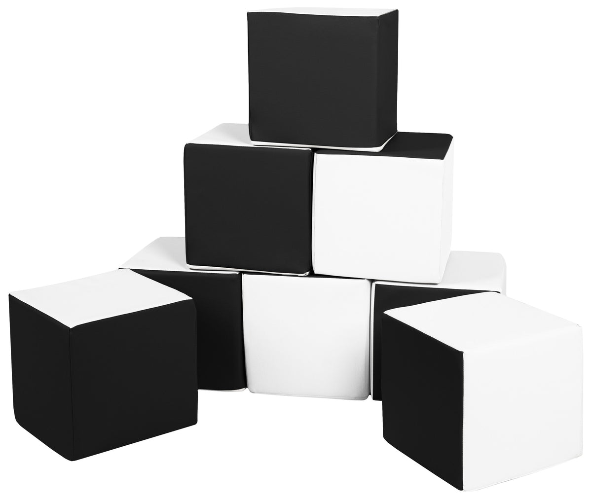 Foam Soft Play Cube Set 8 Foam Blocks for Toddlers