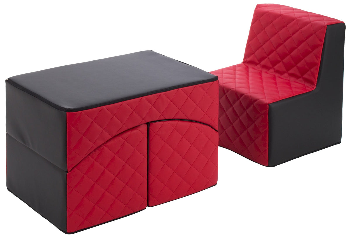Quilted Eco Leather Kids Furniture - Chair & Lounger