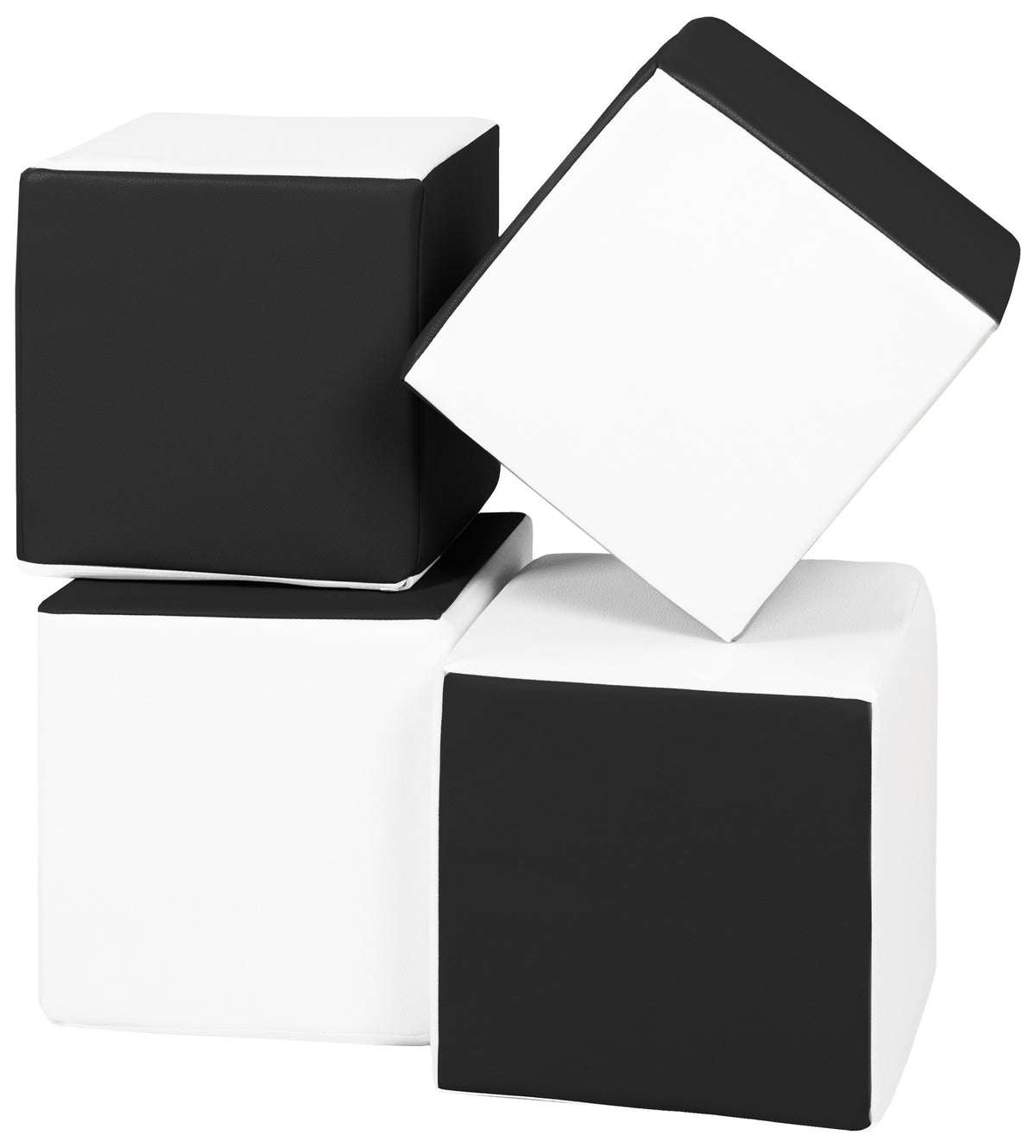 Foam Soft Play Cube Set 4 Foam Blocks for Toddlers