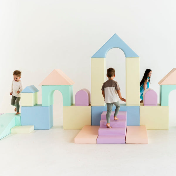 Mega Castle soft play hire set built for a party