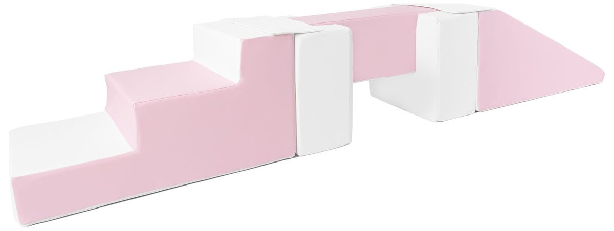 Foam Soft Play Footbridge with Slide Set 5 Large Blocks