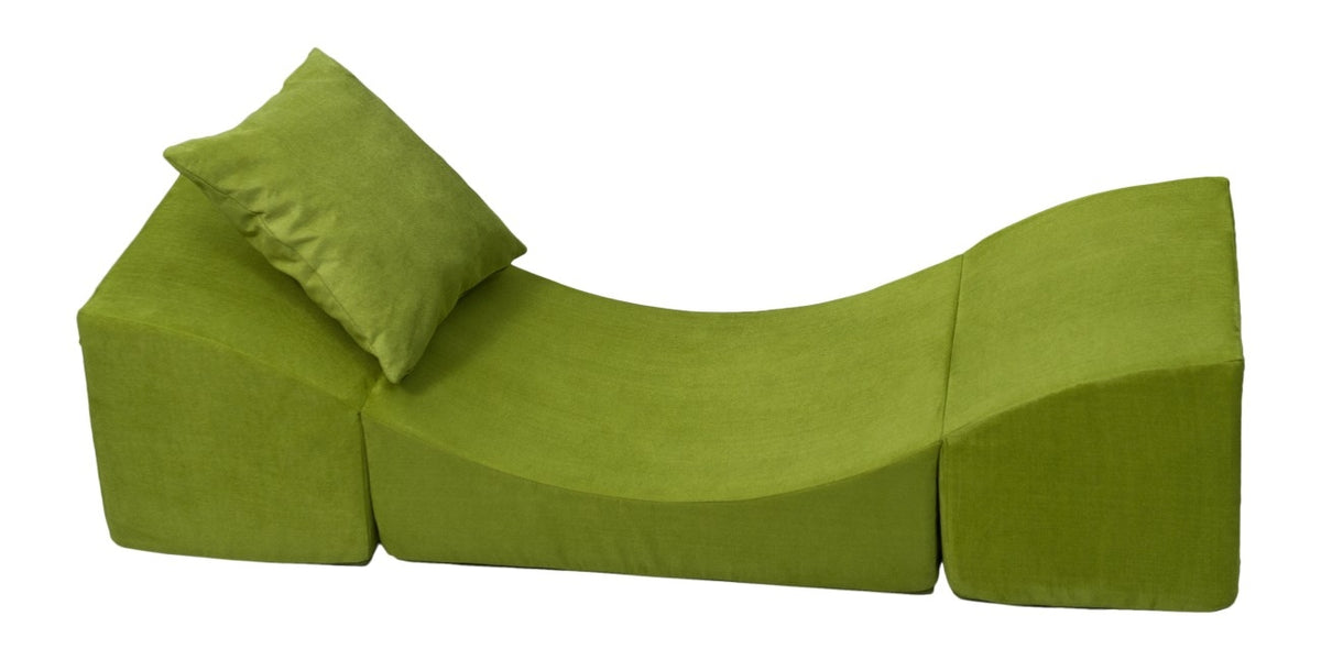 3-in-1 Children's Foam Lounger - Pouffe, Chaise & Table