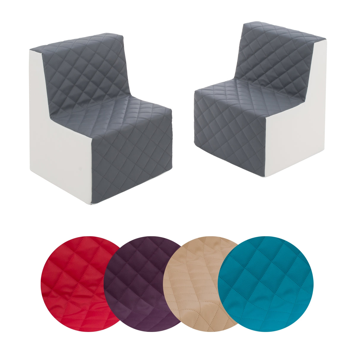 Quilted Eco Leather Kids Chairs