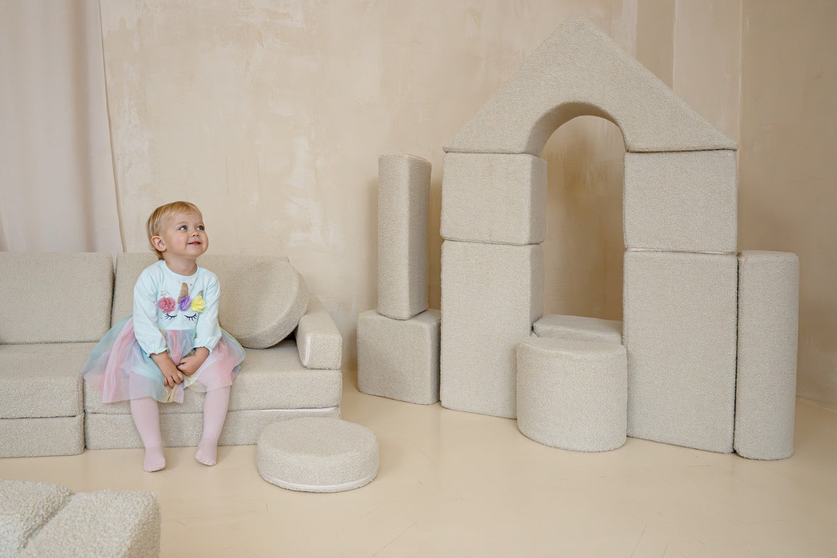 Boucle Foam Soft Play Castle Set 11 Large Blocks for Toddlers