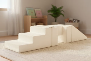 Bouclé Footbridge with Slide Set — 5 Foam Blocks