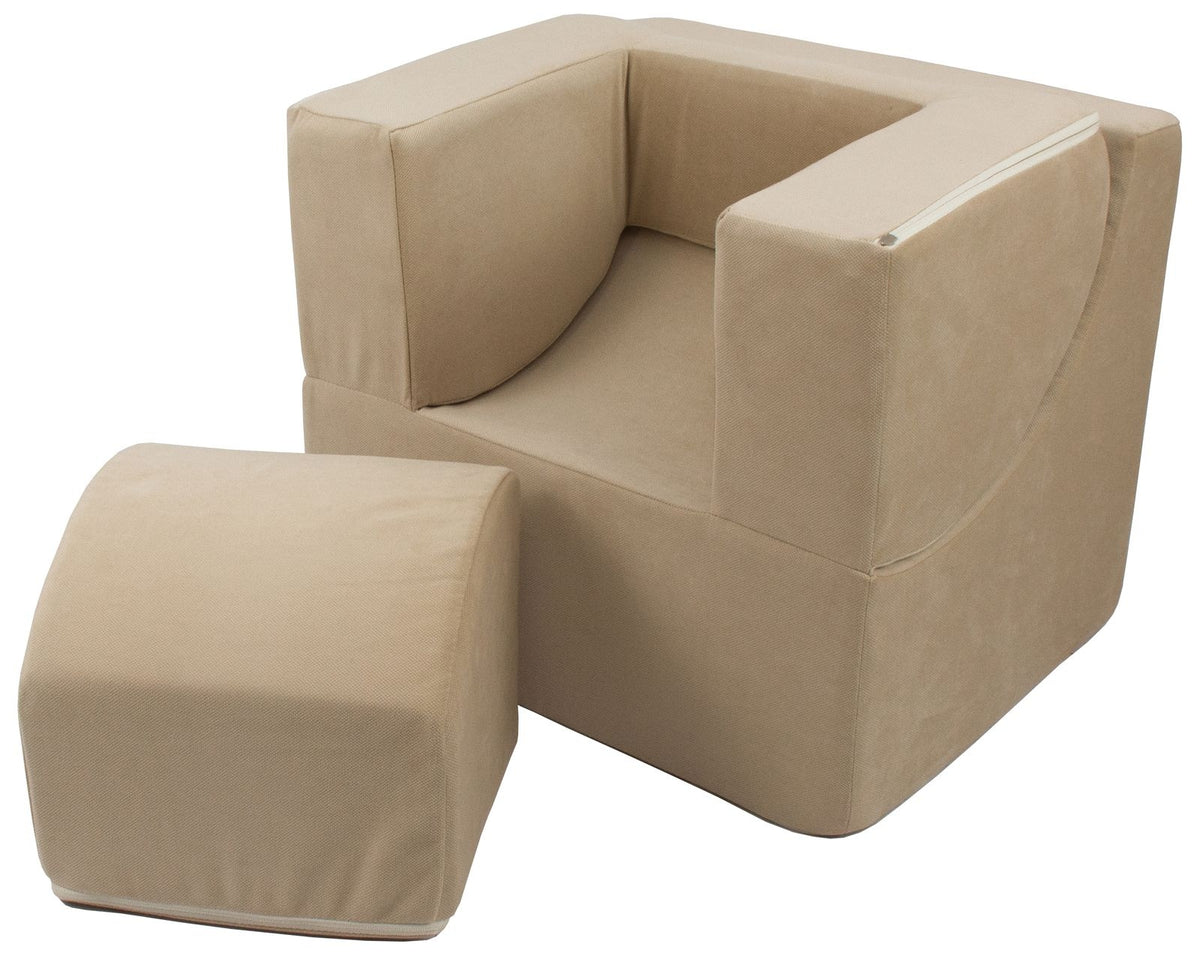 Folding Kids Foam Armchair - Converts to Lounger