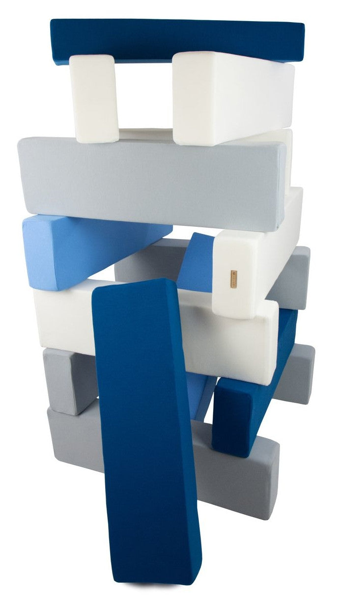Foam Soft Play Tower Block Set 15 Pieces for Toddlers