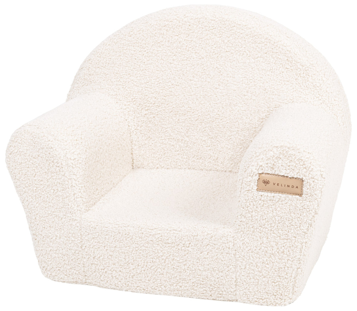 Boucle children's foam armchair - Cream