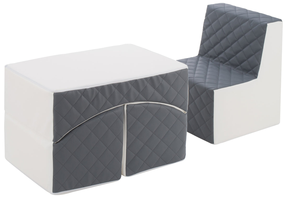 Quilted Eco Leather Kids Furniture - Chair & Lounger