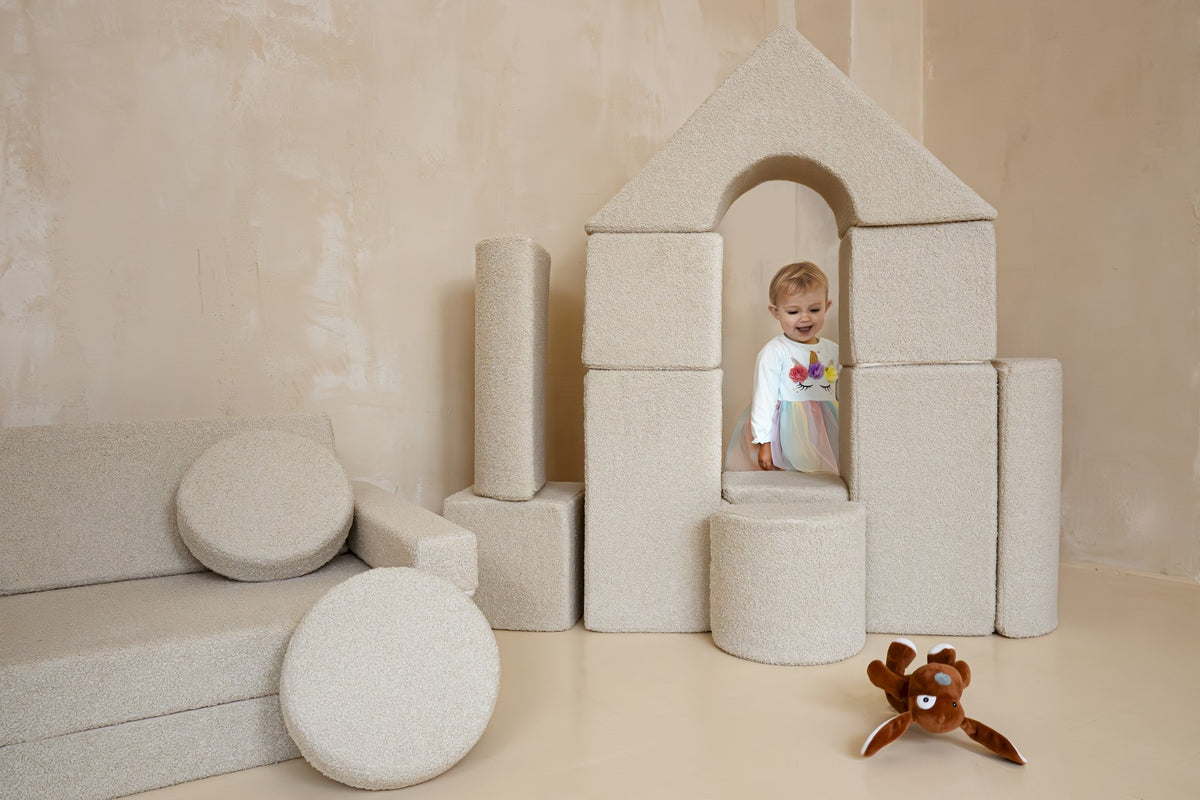 Boucle Foam Soft Play Castle Set 11 Large Blocks for Toddlers