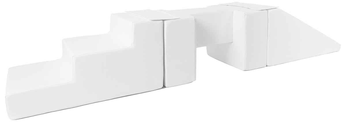 Foam Soft Play Footbridge with Slide Set 5 Large Blocks