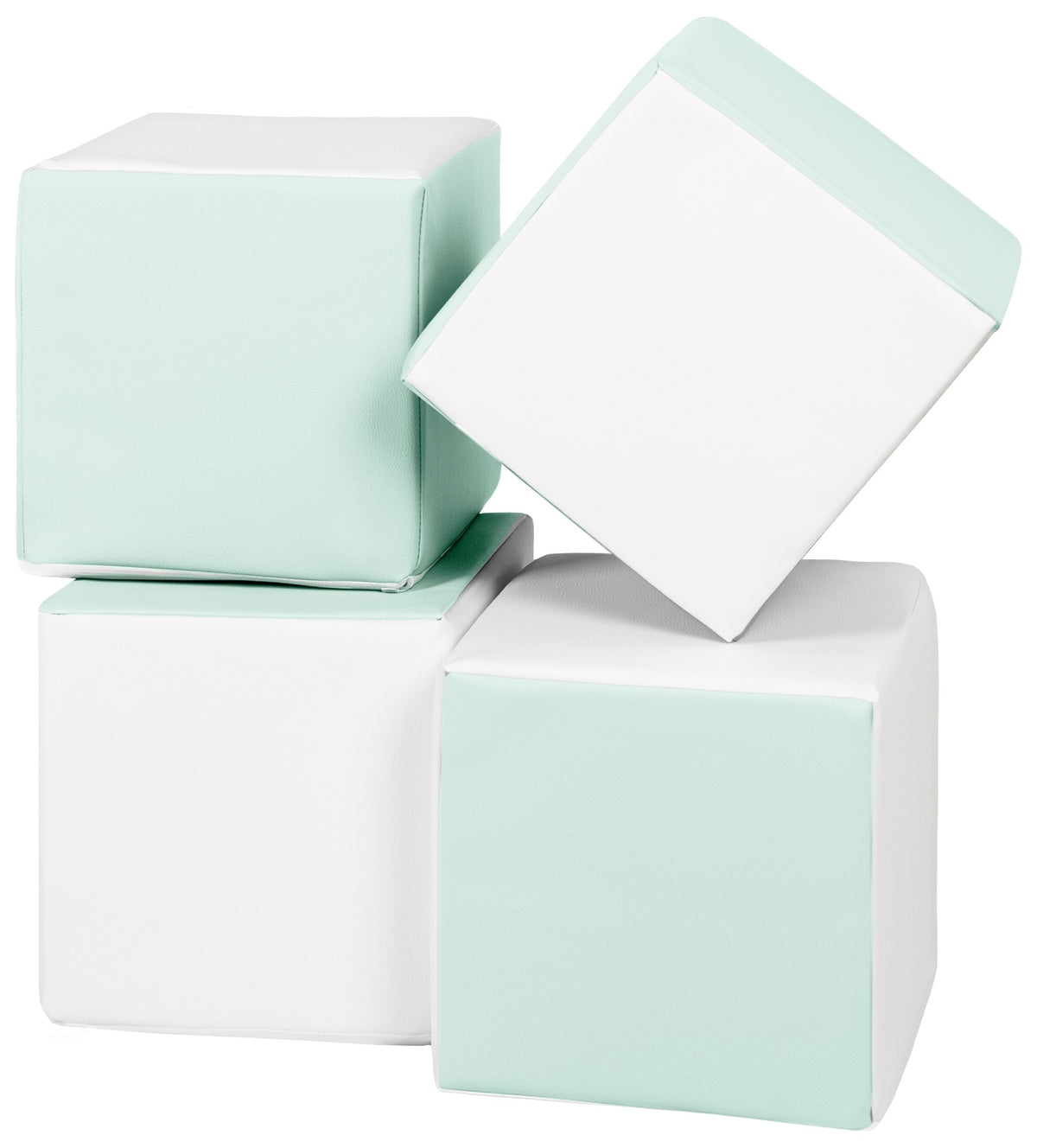 Foam Soft Play Cube Set 4 Foam Blocks for Toddlers