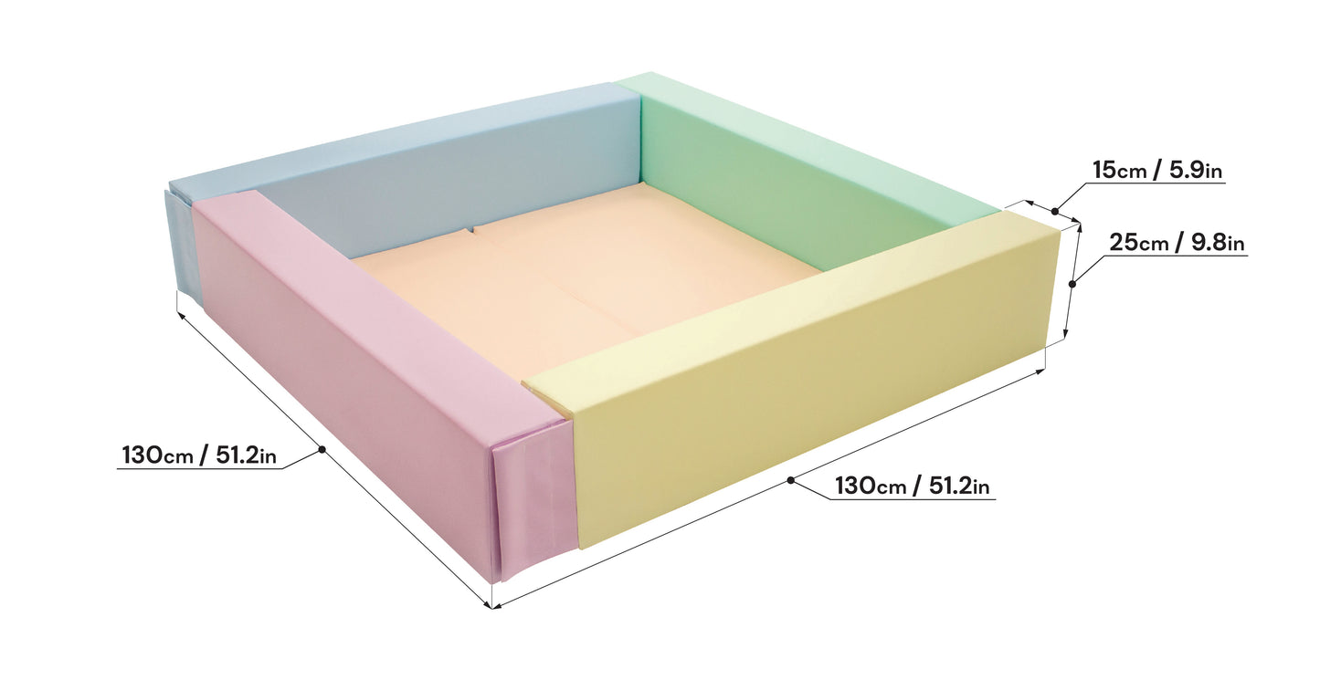 Child playing in Pastel Play Ball Pit - toddler ball pit UK