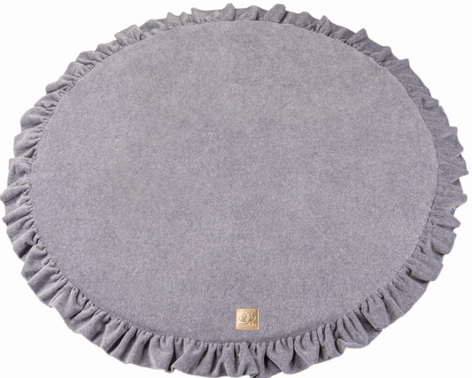 Play Mat - Soft Play - Toddler - Velvet - Grey