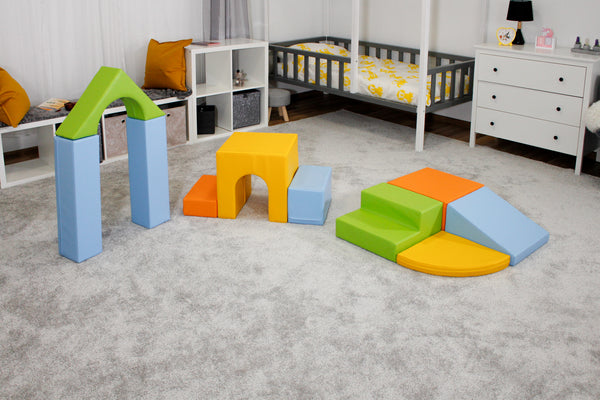 Toddler soft play steps and slide