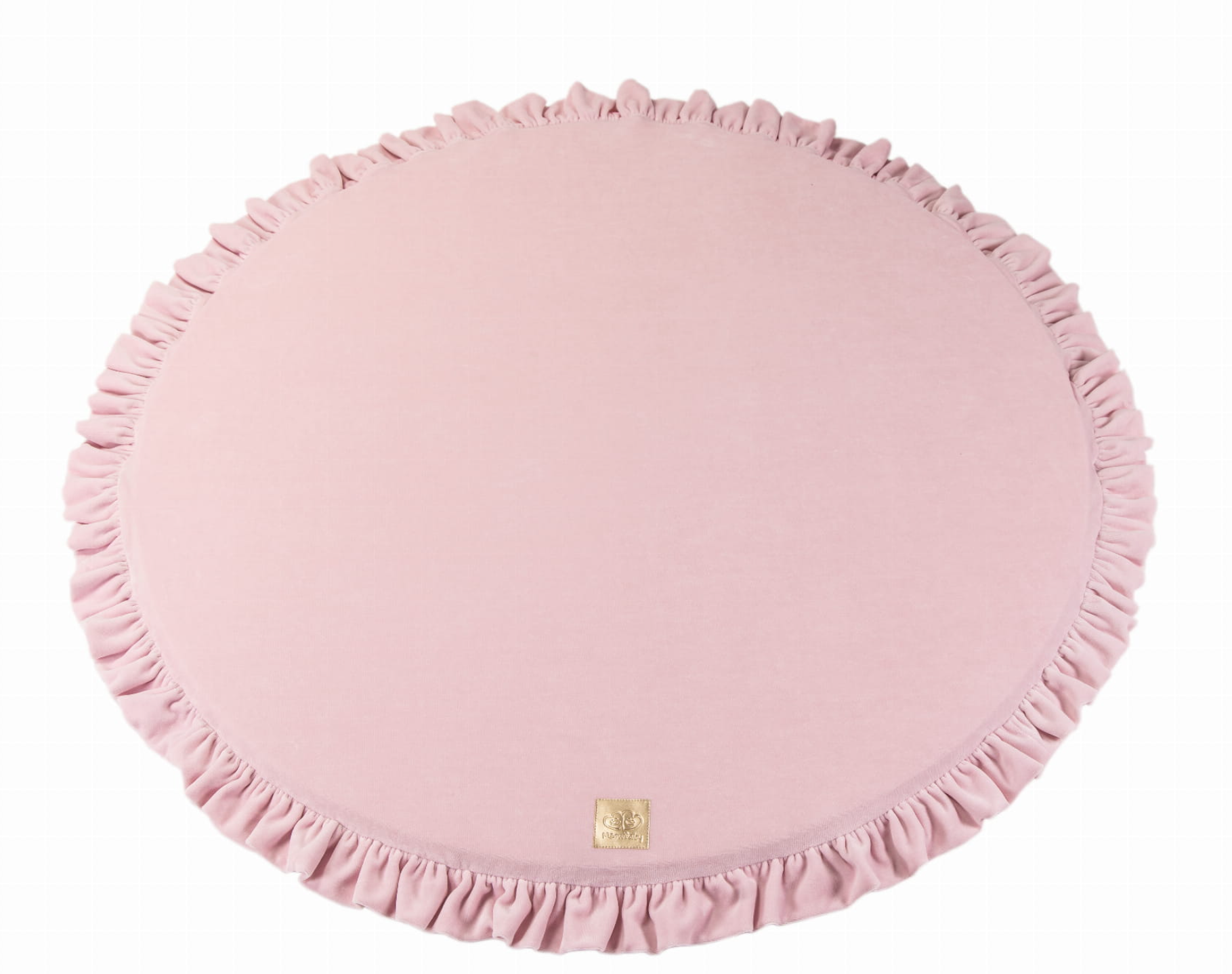 Round Play Mats - Light Pink Velvet