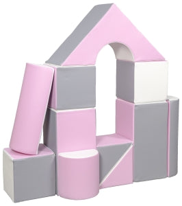 Pink, Grey & White Soft Play Castle