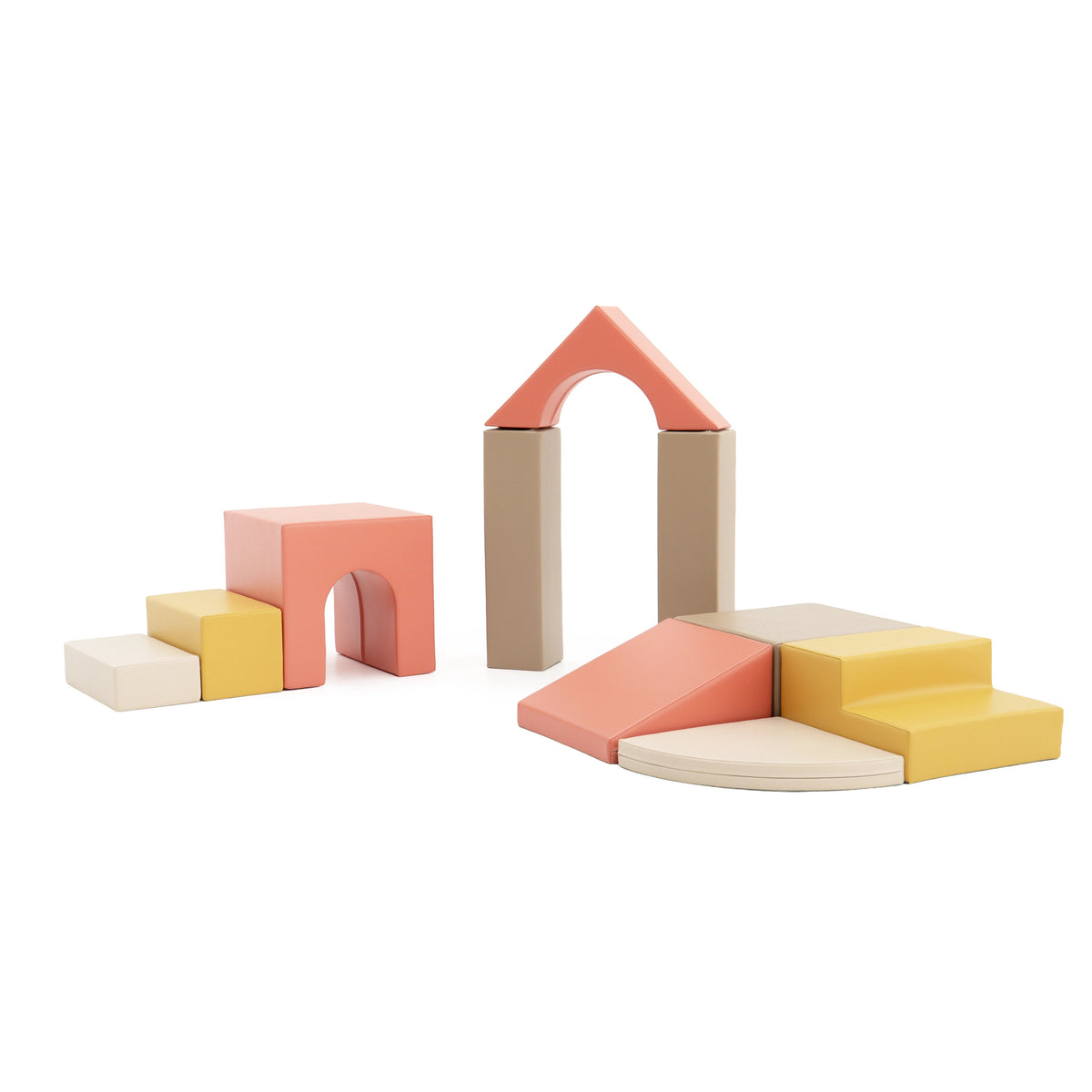Creativity soft play set in pastel fries