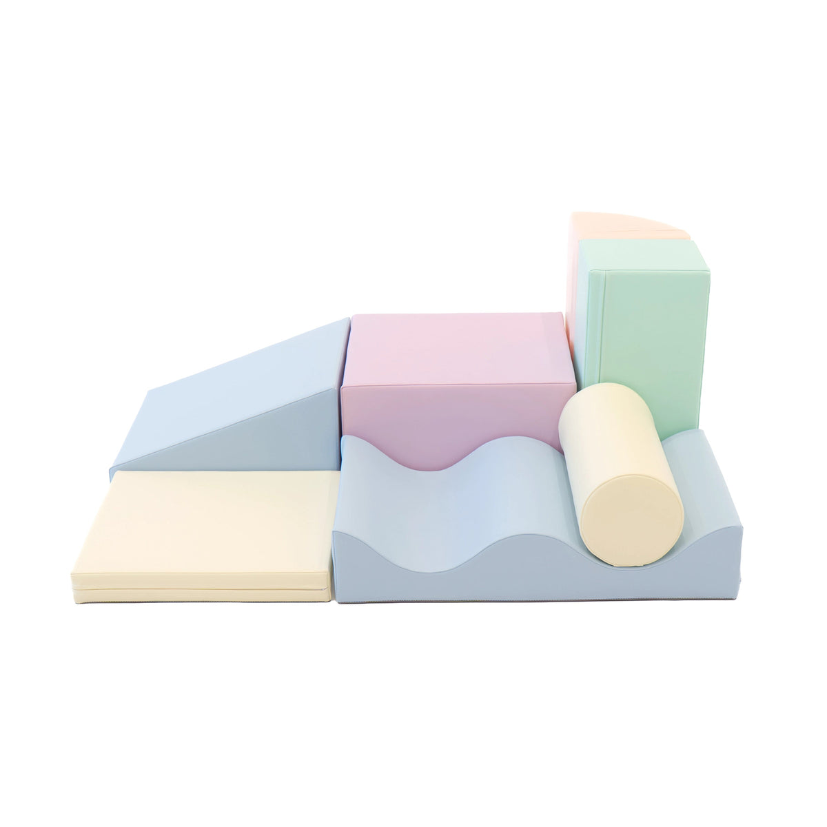 Discoverer soft play set in light pastel