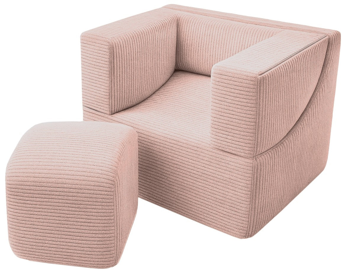 Folding Kids Foam Armchair - Converts to Lounger