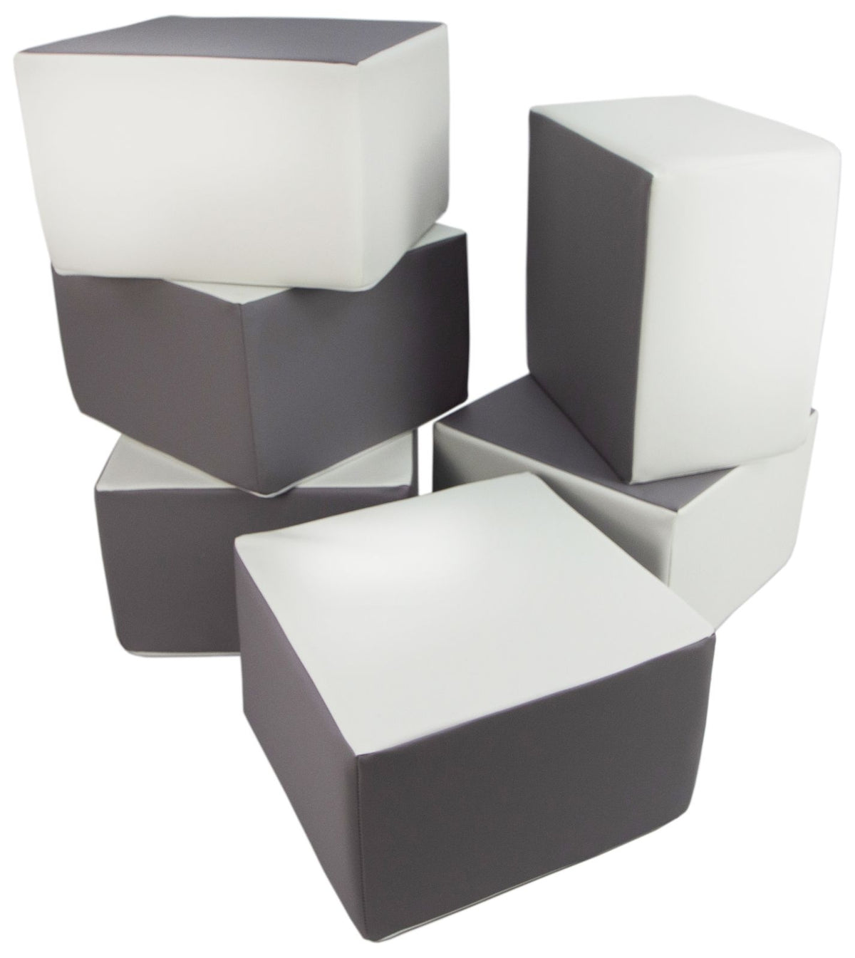 Foam Soft Play Large Cube Set 6 Blocks 40x40x25cm