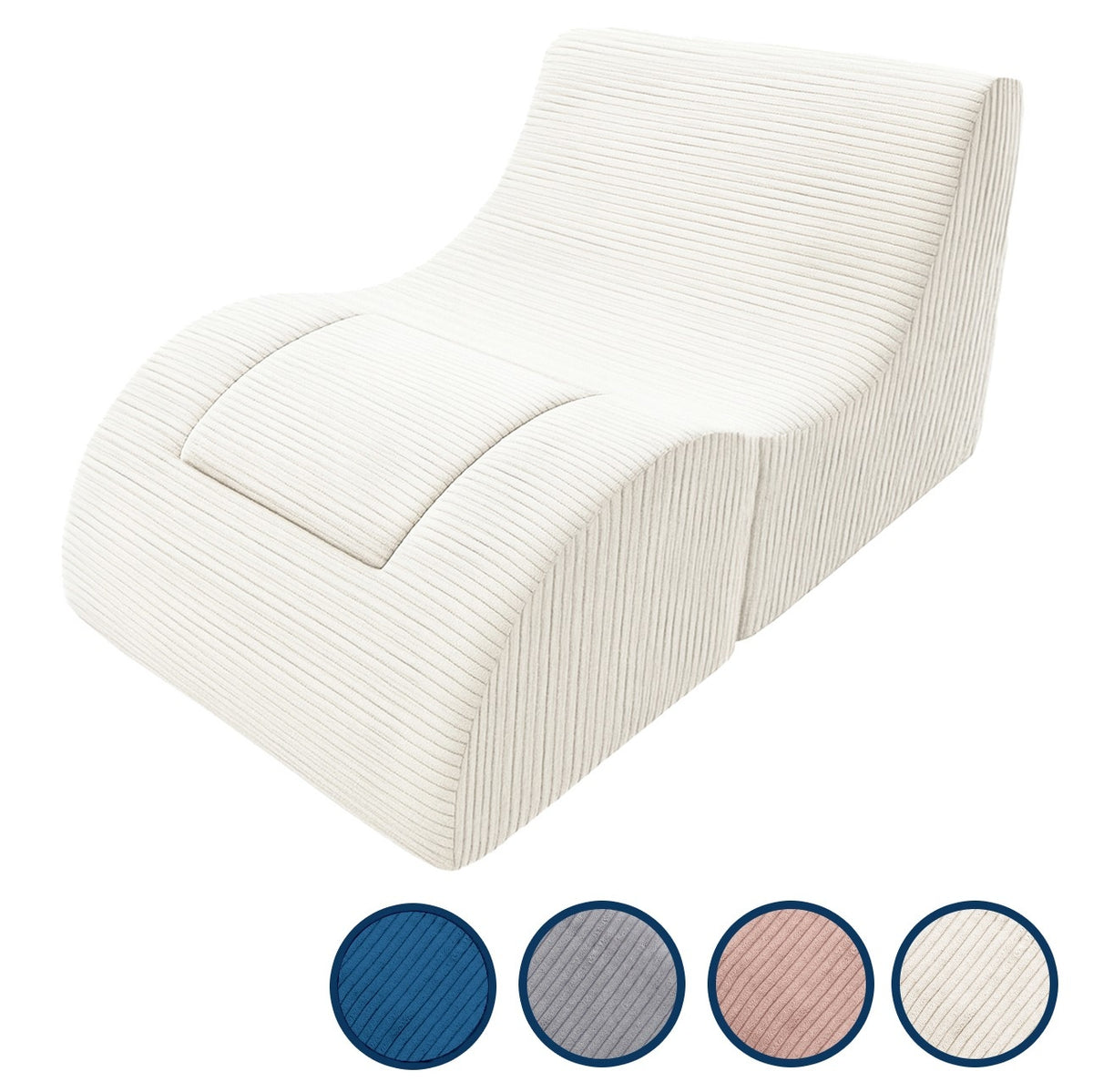 Folding Kids Foam Armchair - Converts to Lounger