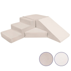 Bouclé Slide Set — 4 Large Foam Blocks