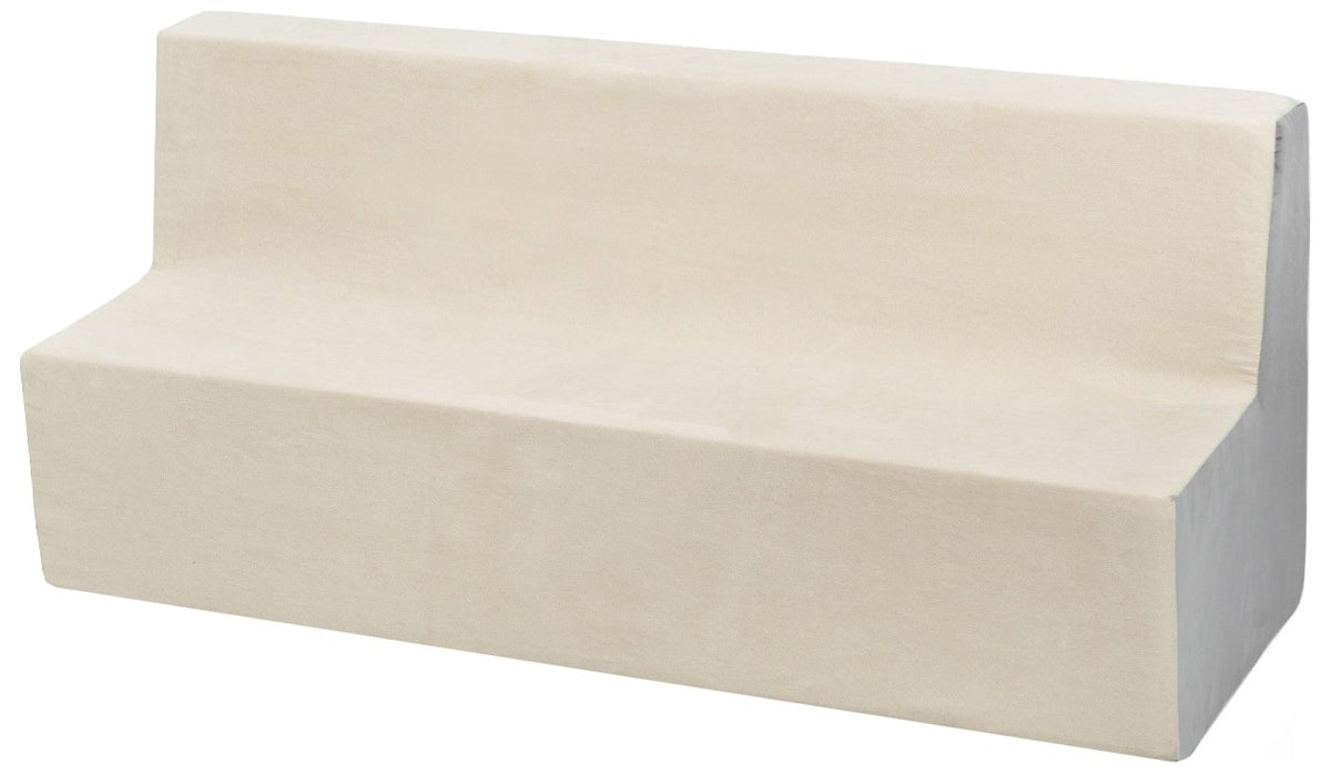 Children's Foam Sofa - Soft Kids Couch for Playrooms - Beige & Grey