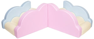 Cloud Soft Play Set with Steps and Slide