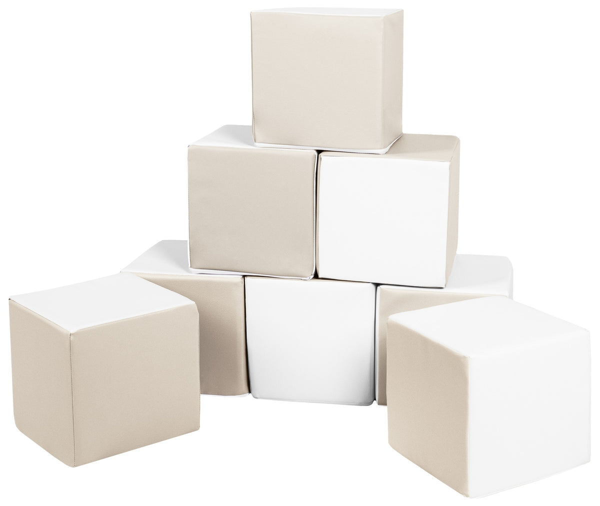 Foam Soft Play Cube Set 8 Foam Blocks for Toddlers
