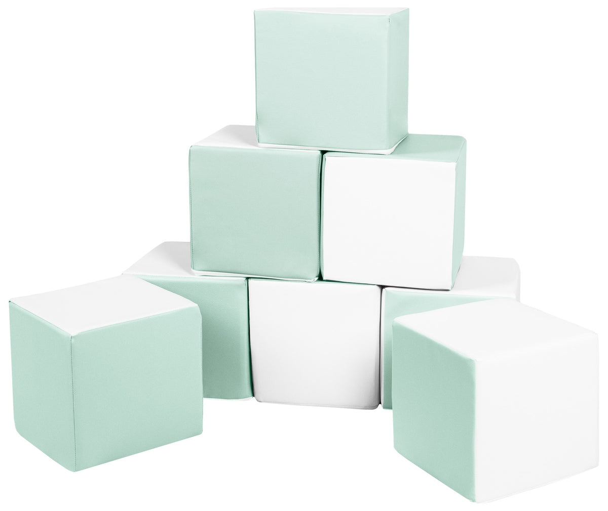 Foam Soft Play Cube Set 8 Foam Blocks for Toddlers
