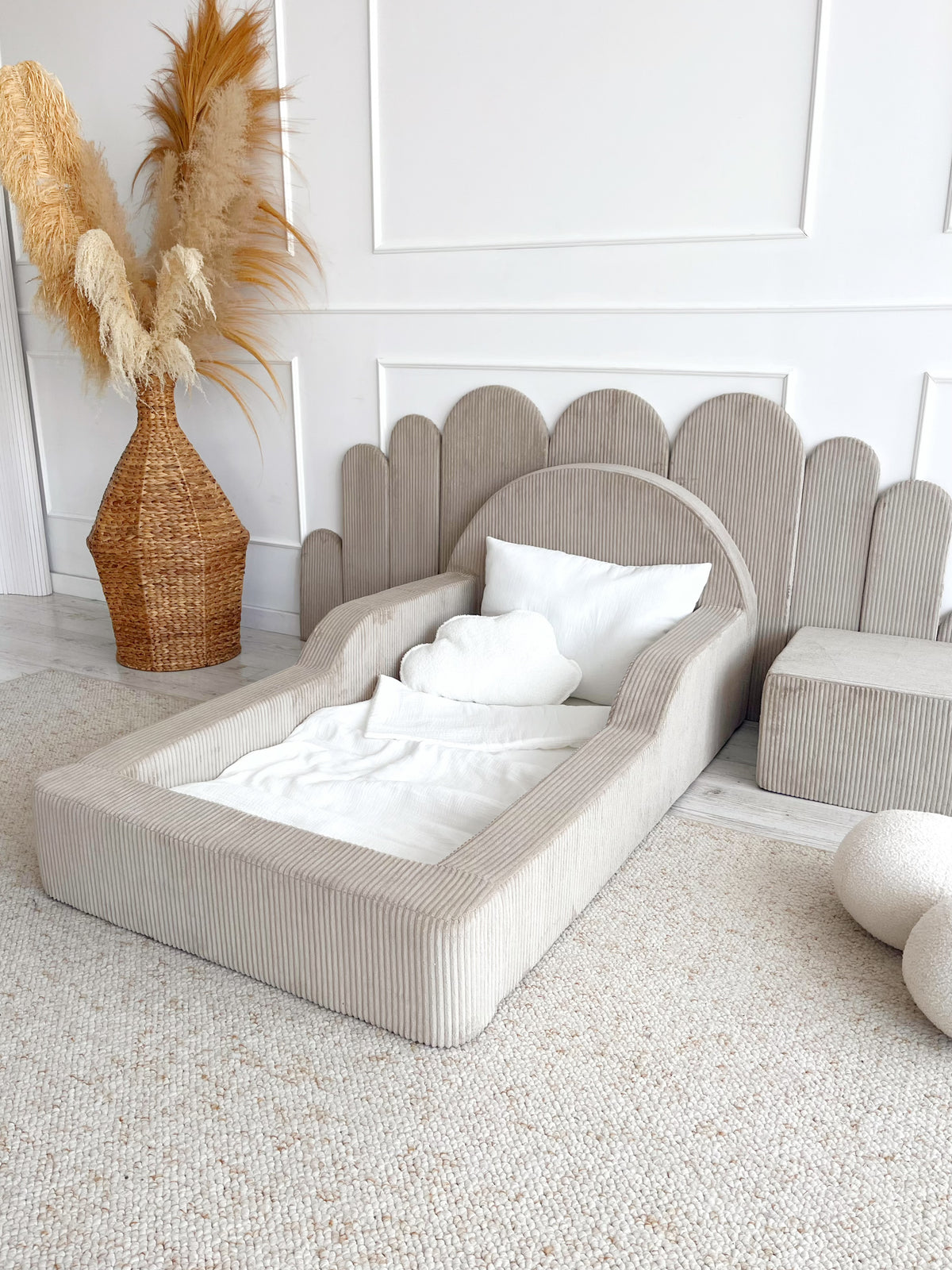 Corduroy Children's Foam Bed Toddler Floor Bed