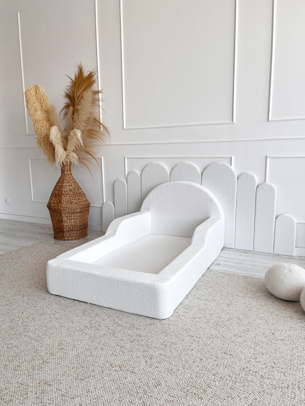 Boucle Children's Foam Bed Toddler Floor Bed