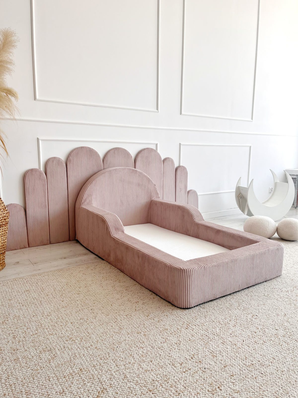 Corduroy Children's Foam Bed Toddler Floor Bed