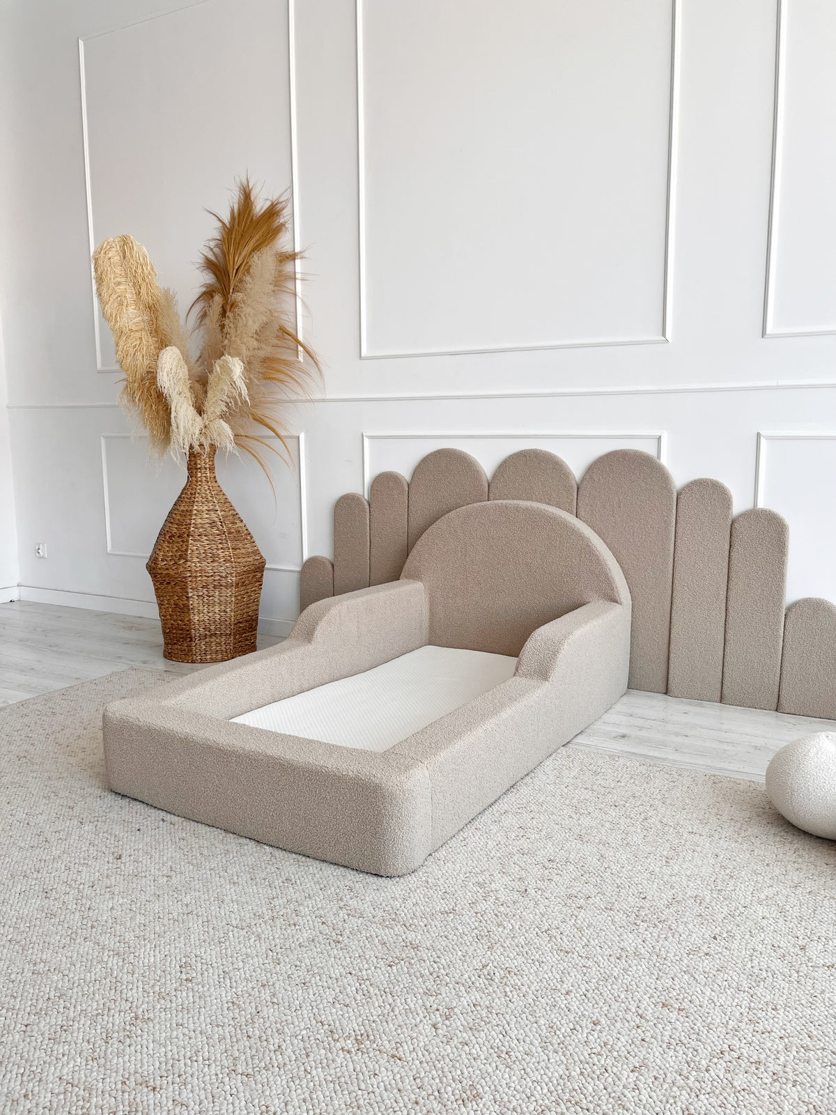 Boucle Children's Foam Bed Toddler Floor Bed