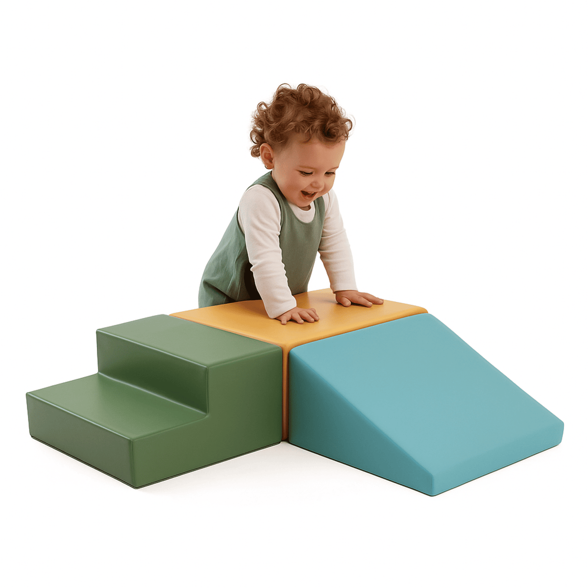 Mini Climbie baby soft play set in turquoise