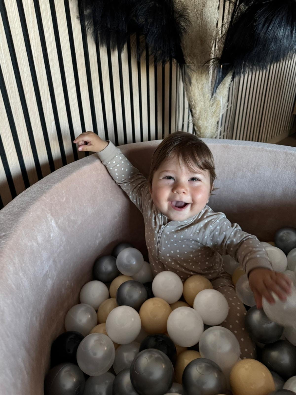 Velvet Baby Ball Pit with Balls lifestyle photo