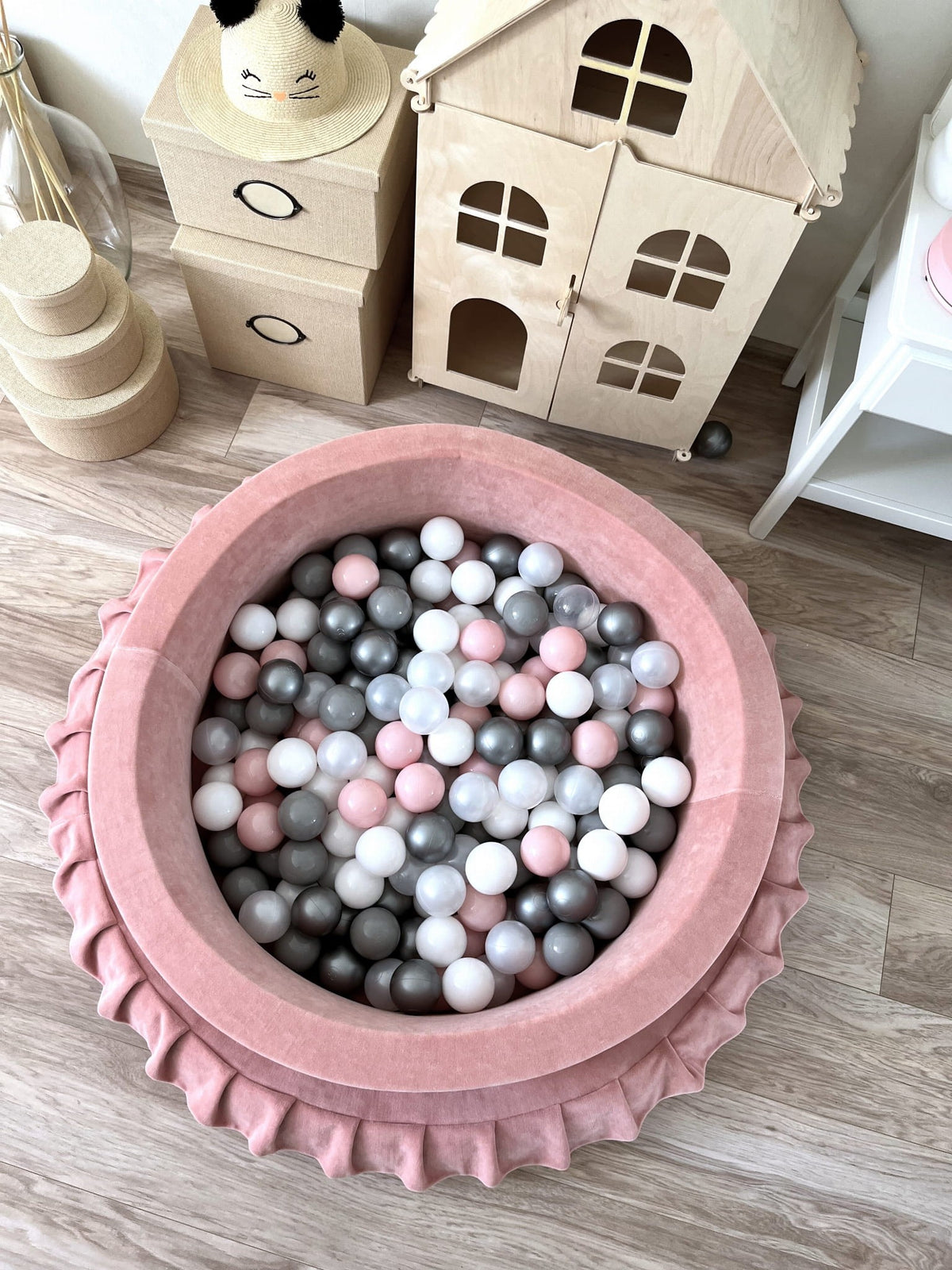 Velvet Baby Ball Pit with Balls lifestyle photo